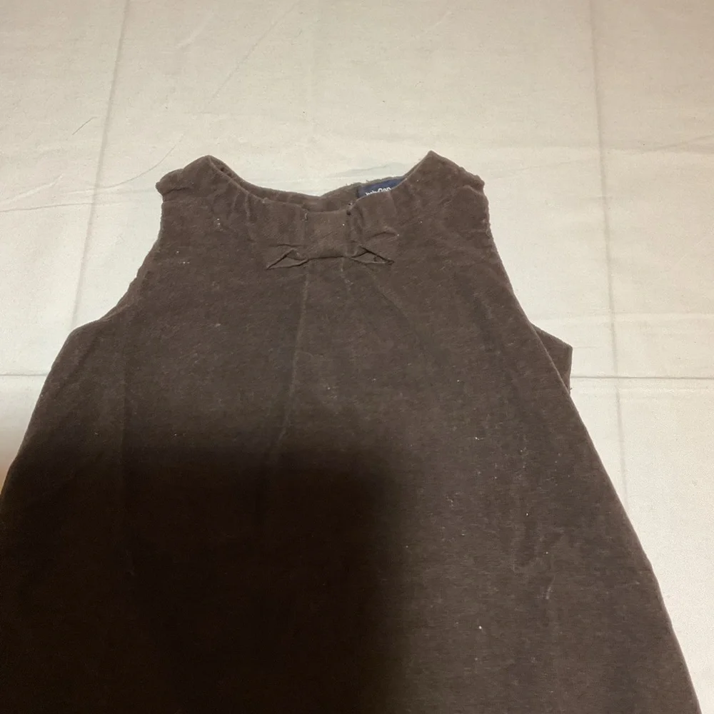 Baby Gap Girls 12-18 Month Sleeveless Corduroy Brown Dress